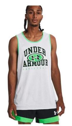 Débardeur Under Armour Baseline Reversible Vert pour homme
