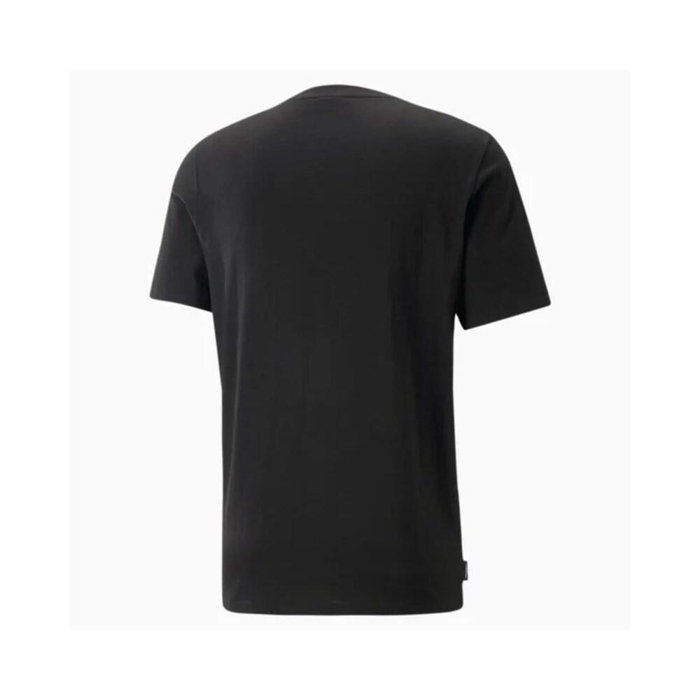 T-shirt uomo puma graffiti tee nero in cotone 2/2