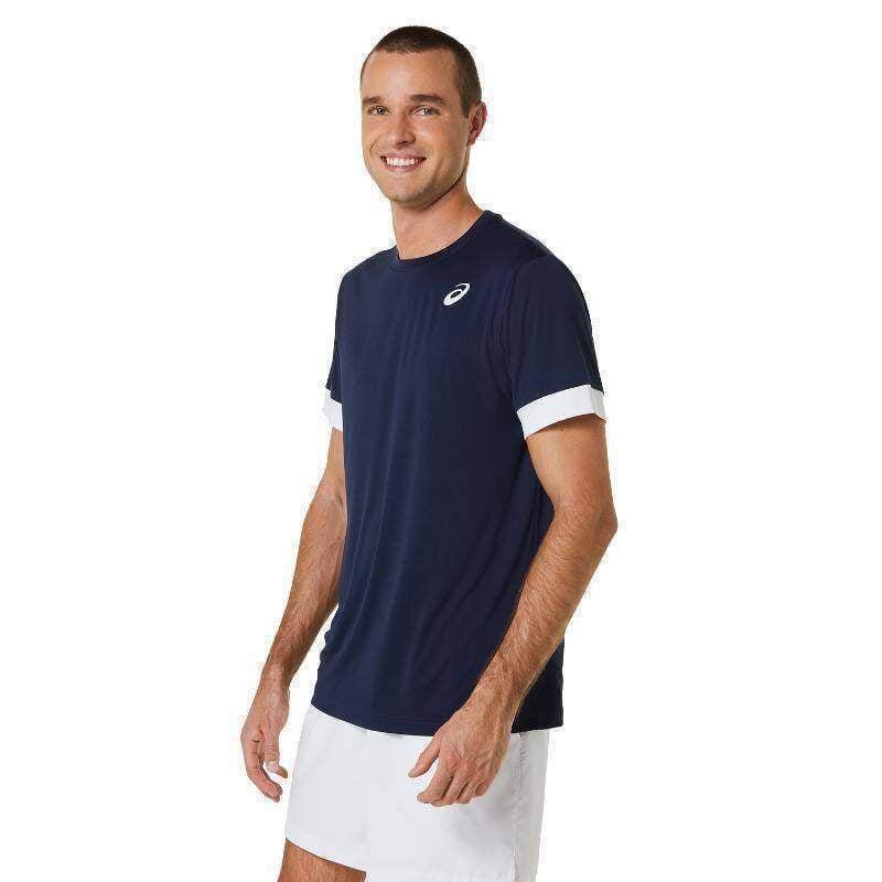 Camiseta Asics Court SS Marino Blanco -  - M