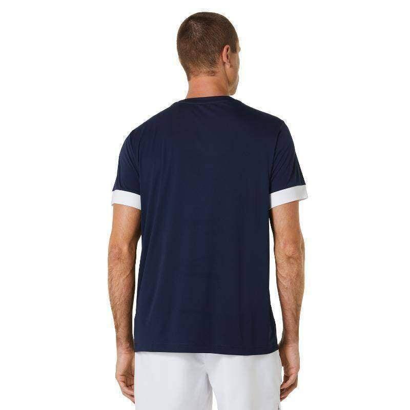 Camiseta Asics Court SS Marino Blanco -  - M