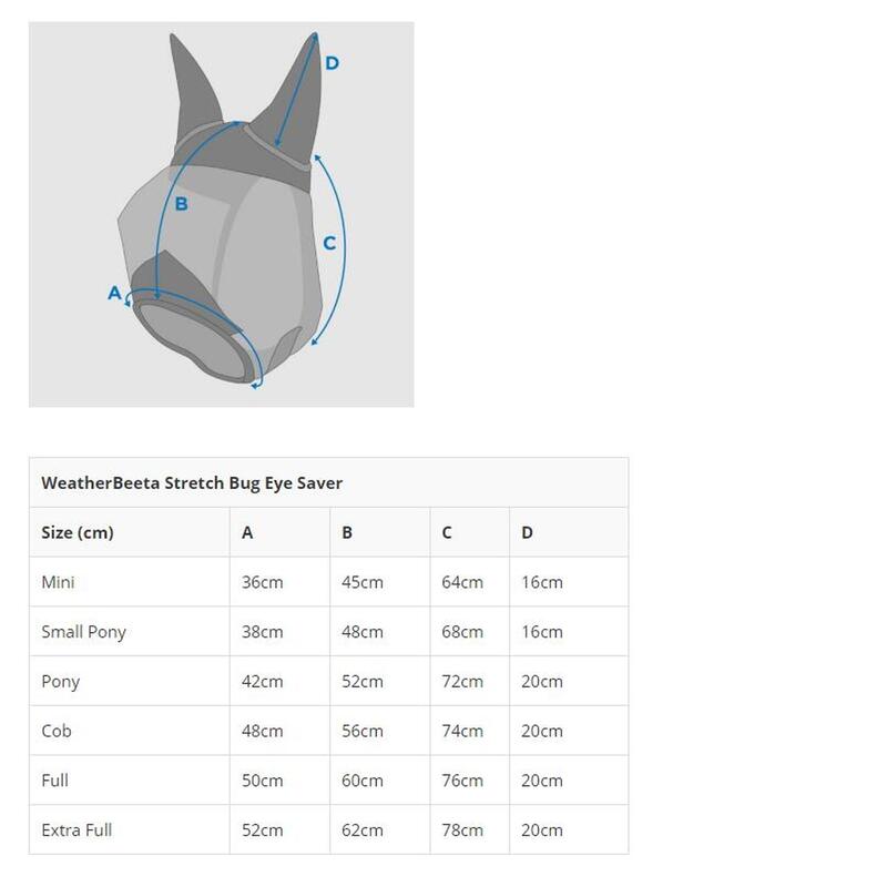 Weatherbeeta Stretch Bug Eye Saver - Gris