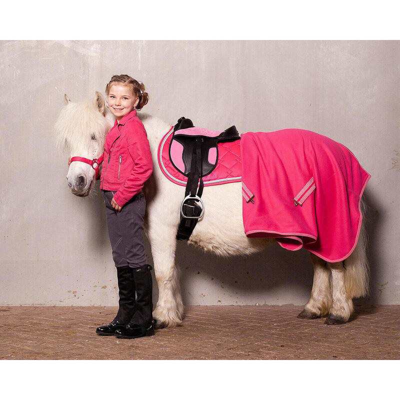 Shetland Zadel Compleet - Roze