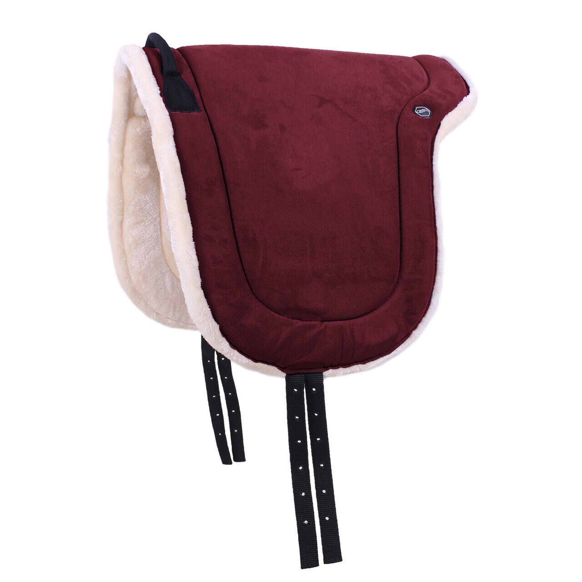 Qhp - Qhp Bareback Pad - Bordeaux (shet) (shet) - Tapis De Selle - Marron|rouge - Sht - Decathlon