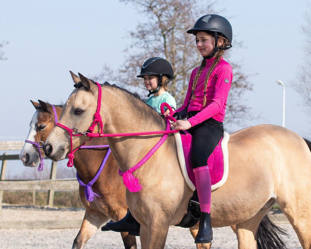 QHP Bareback Pad - Fuchsia (Pony) 3/3