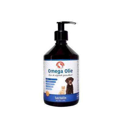 Sectolin omega olie hond & kat - 500 ml