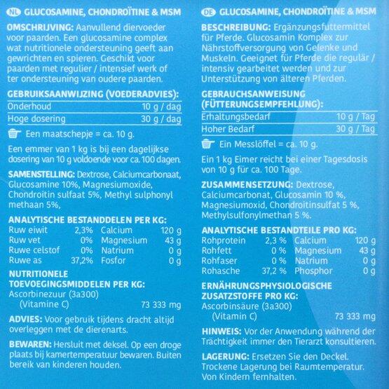 Sectolin Glucosamine, Chondroïtine & MSM- 1 kg 3/3