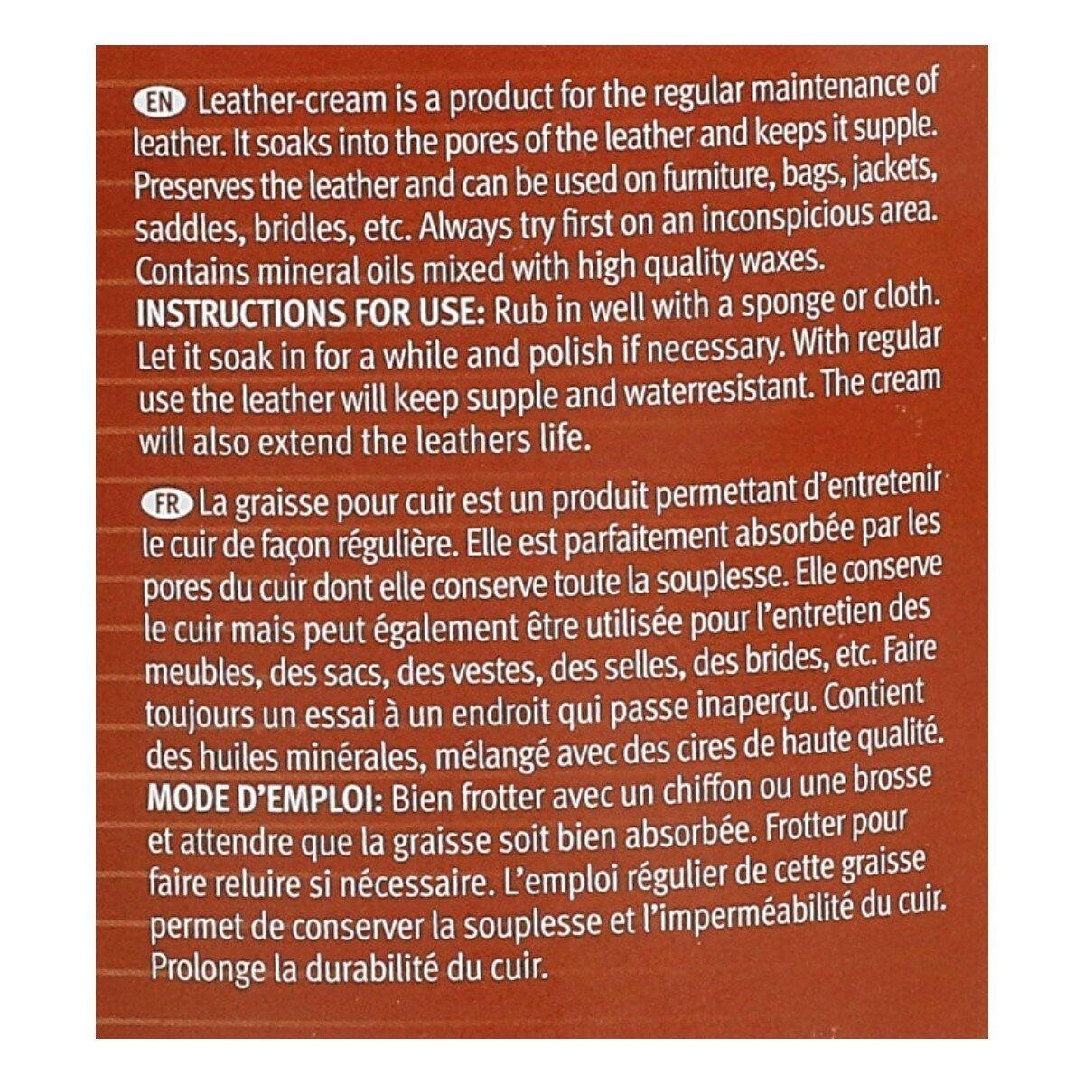 Sectolin Leather Cream Naturel - 1 Liter 2/3