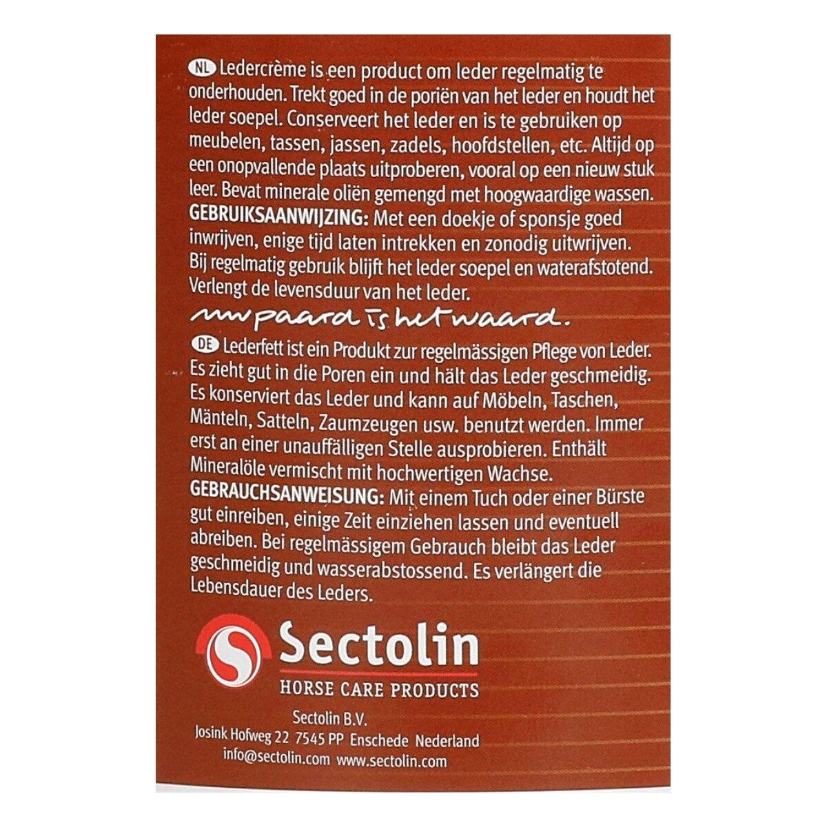 Sectolin Leather Cream Naturel - 1 Liter 3/3