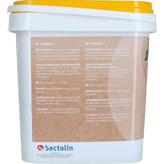 Sectolin Fenegriek 2.5 kg pot 3/3