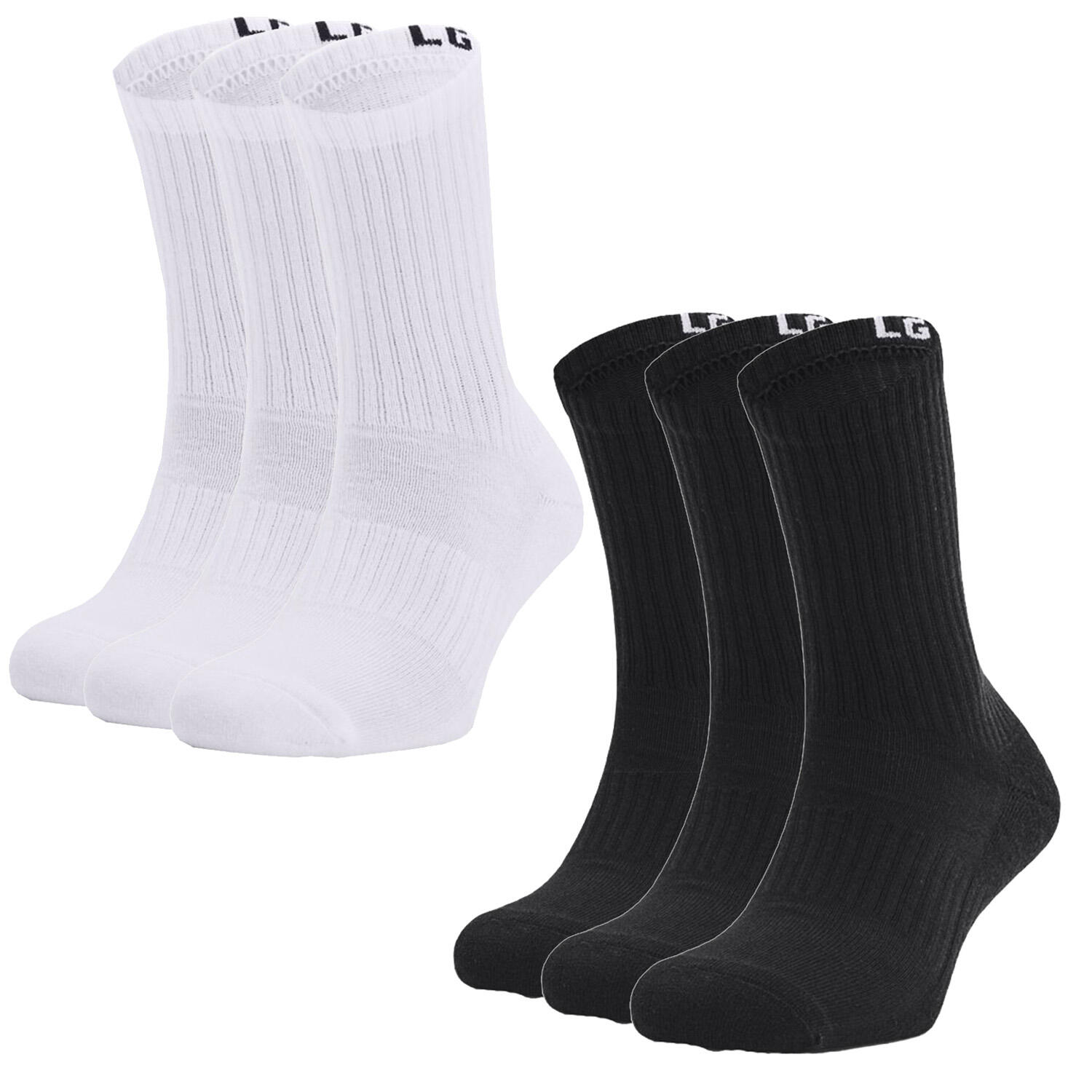 3 Paar Under Armour Core Crew Socken Unisex Sportsocken 1358345 4/4