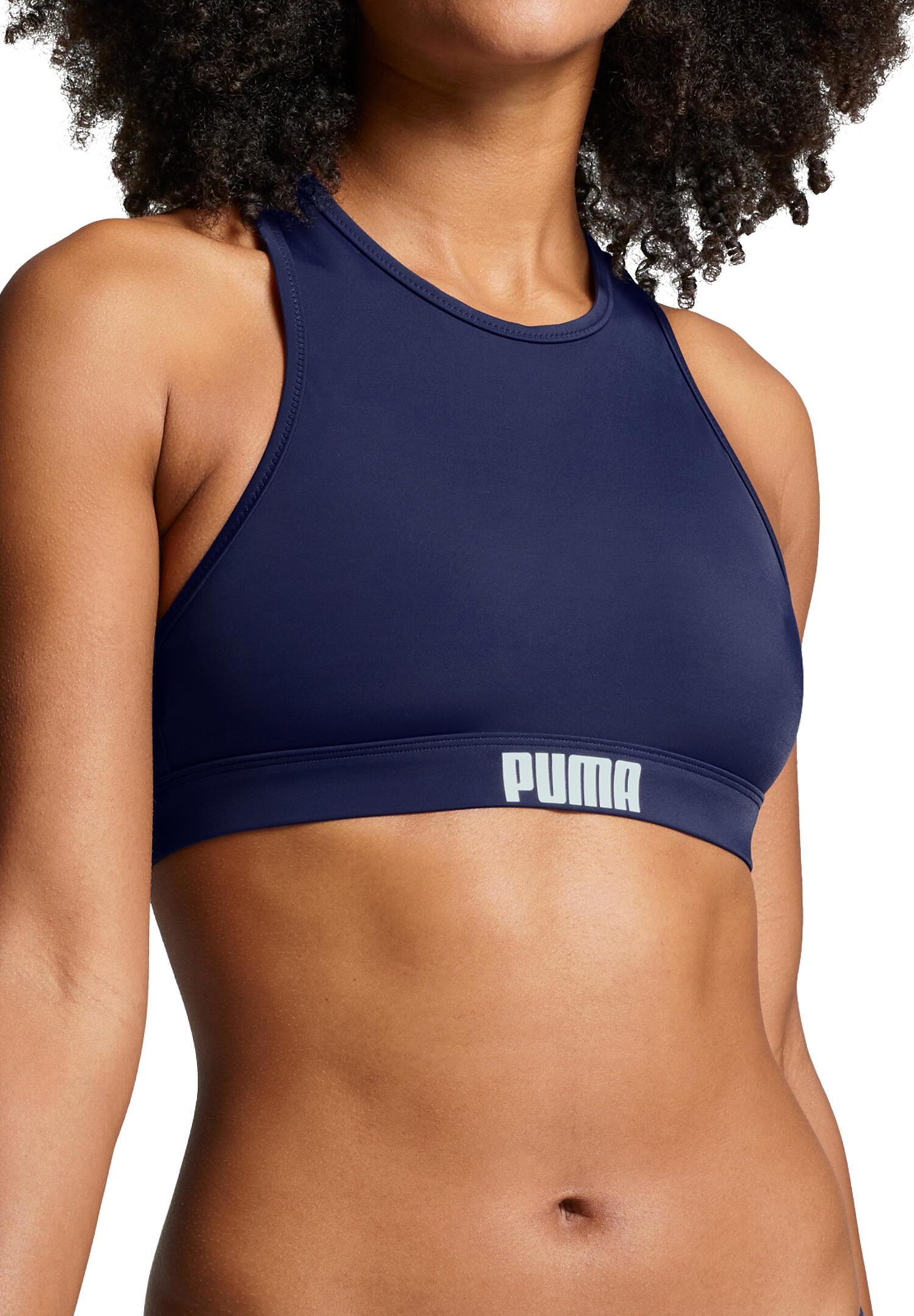 Góra od bikini Puma, racerback, granatowa 7/7