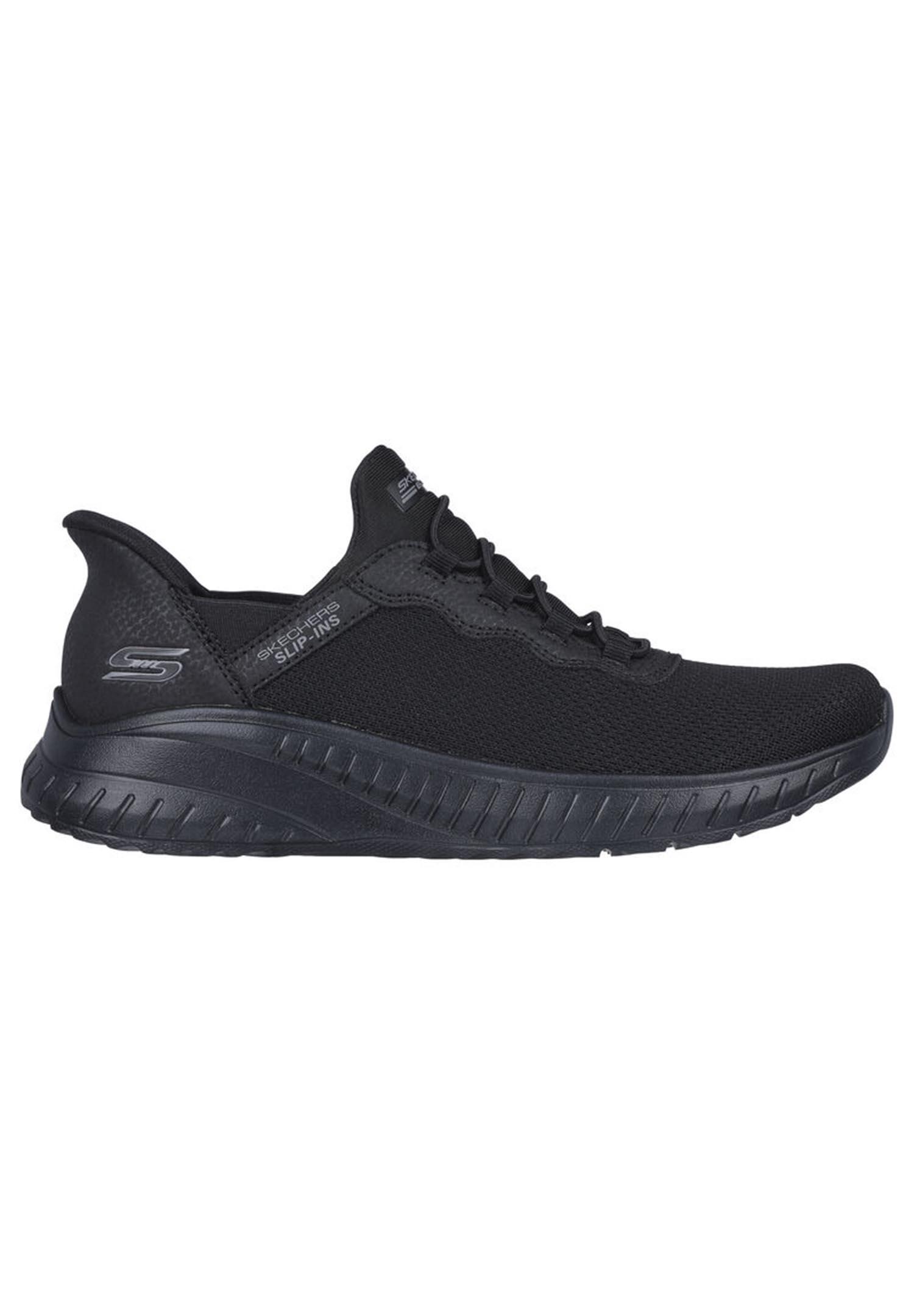 Skechers Damen WIDE FIT BOBS SQUAD CHAOS DAILY INSPIRATION Slip Ins Schwarz 6/7