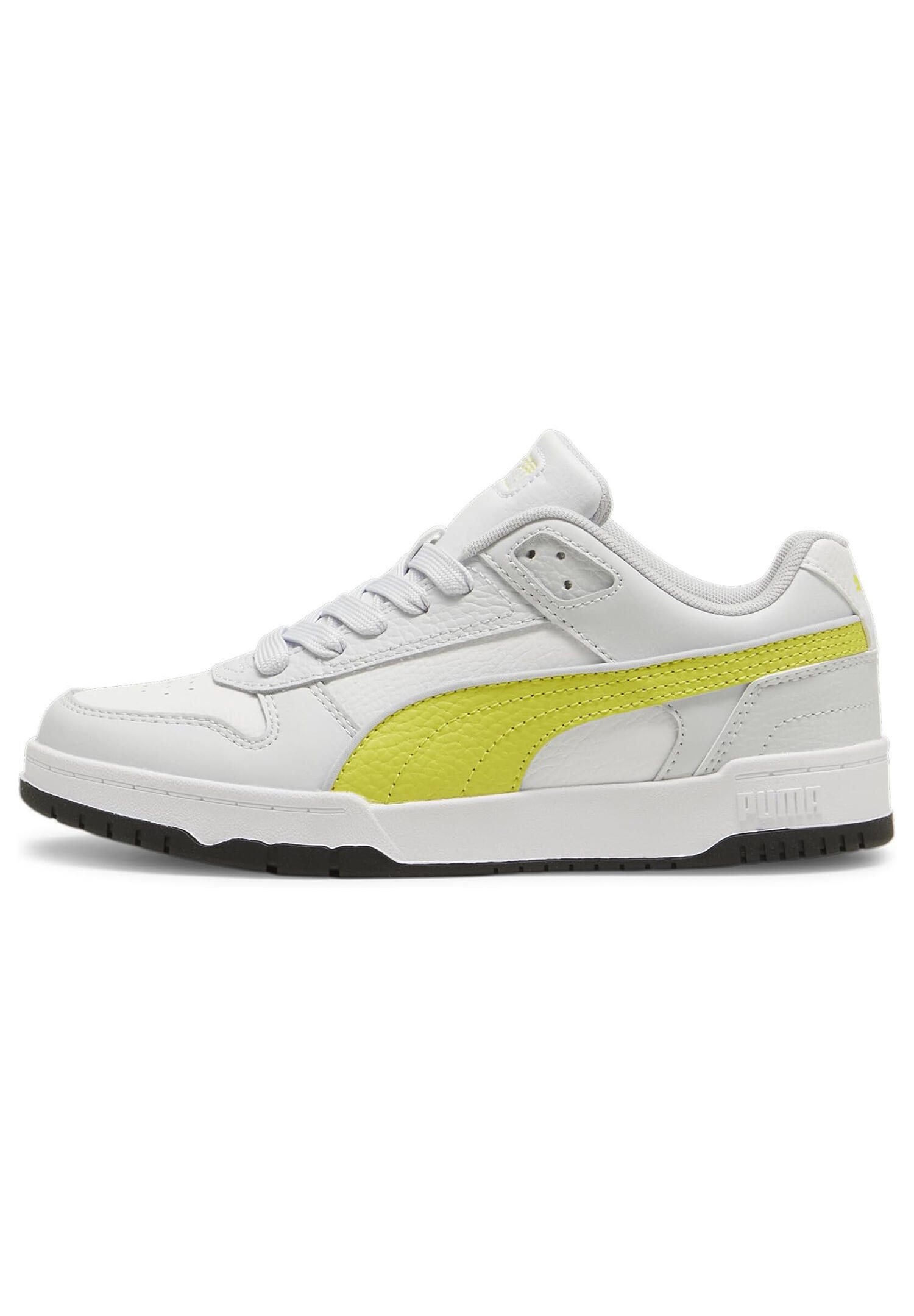 Puma RBD GAME LOW JR Kinder Sneaker Schuhe 387350 11 grau/gelb 3/4