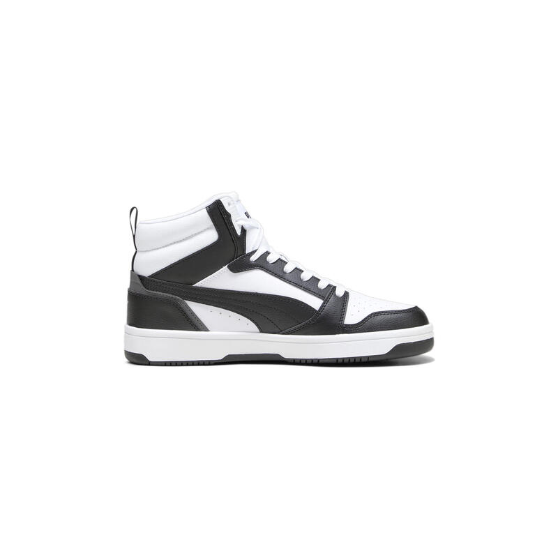 Pantofi Rebound V6 Mid Tineret PUMA White Black Shadow Gray