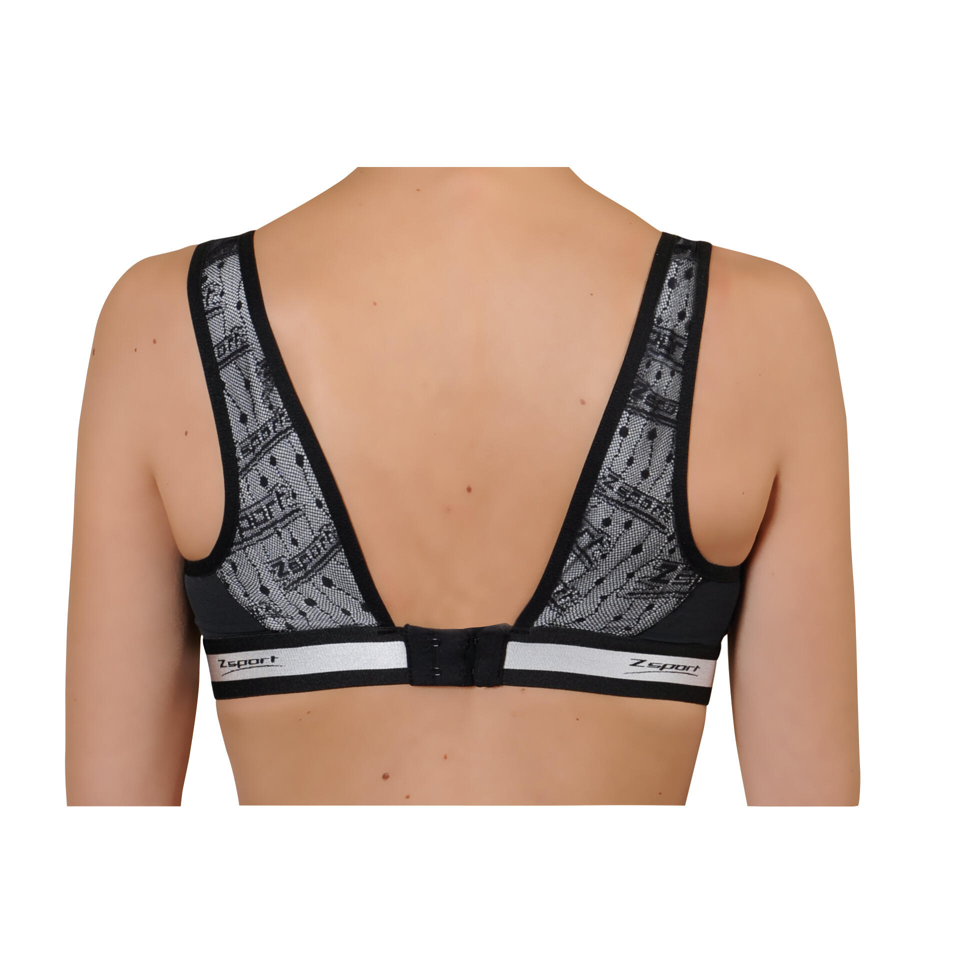 Zsport Brassière B07 – Soutien-gorge De Sport Femme, Coolmax, Lycra, Dos Nageur, Coutures Plates, Passants Cardio
