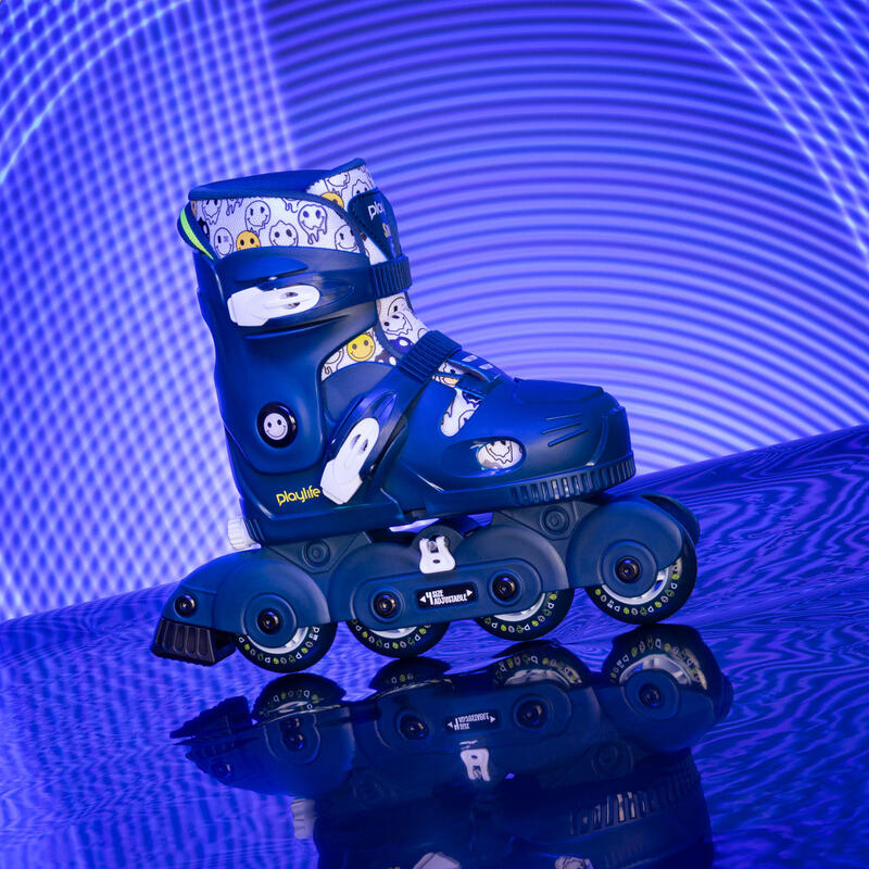 Playlife Smile Boys inlineskates junior donkerblauw maat 34-37