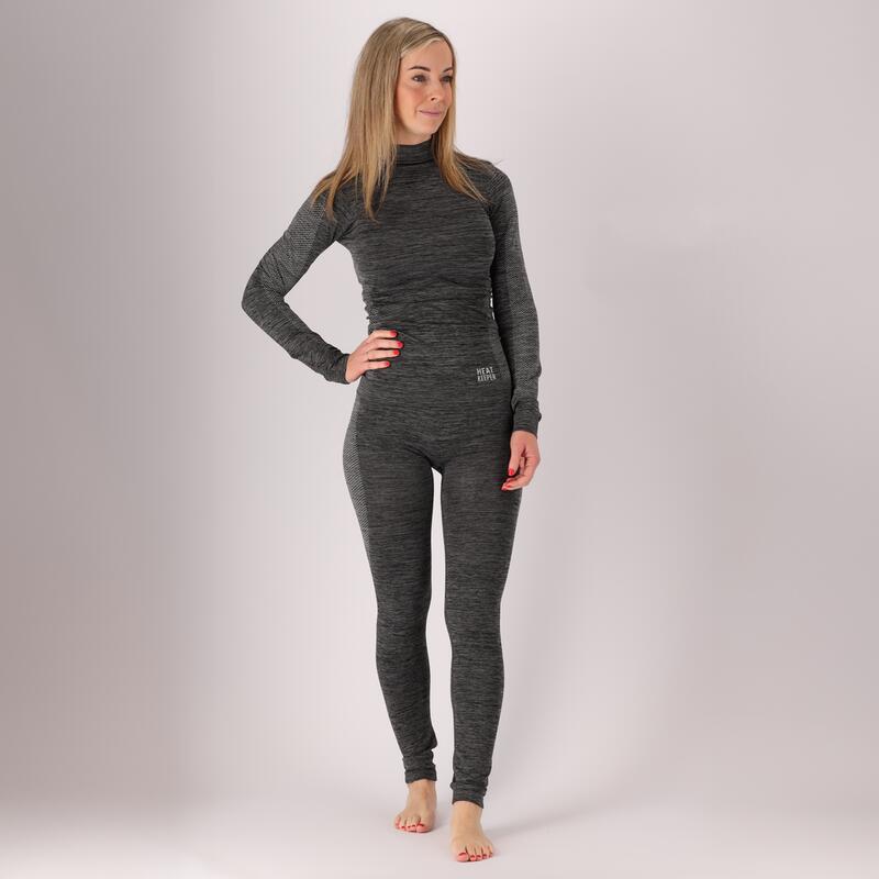 Heatkeeper - Pantalon thermique femme - Mélange noir - 1 pièce - Pantalon