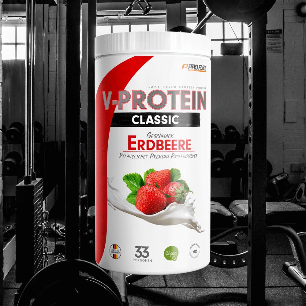 ProFuel V-Protein Classic (1000g) Strawberry - Proteine - Proteine vegane 2/3