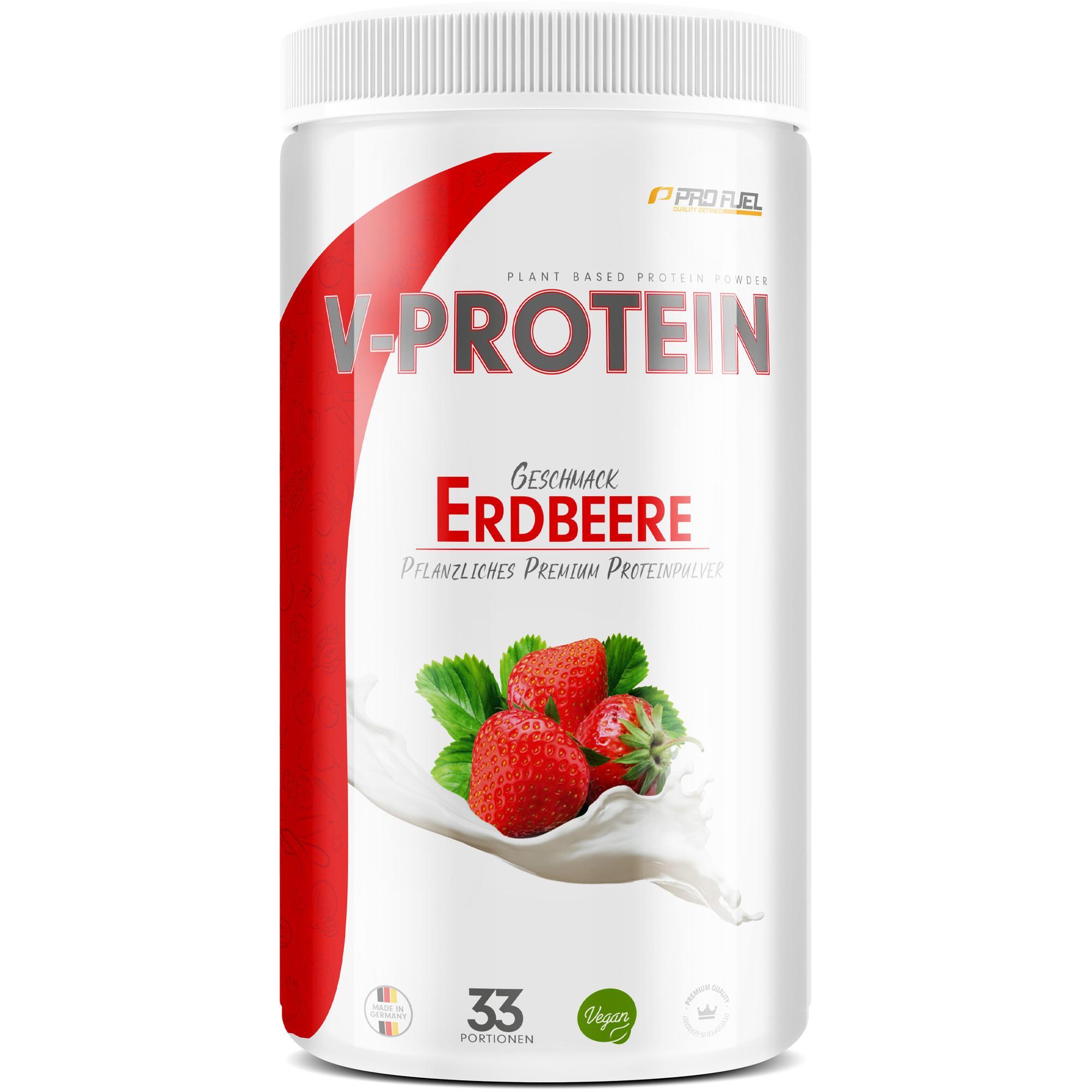 PROFUEL ProFuel V-Protein Classic (1000g) Strawberry - Proteine - Proteine vegane