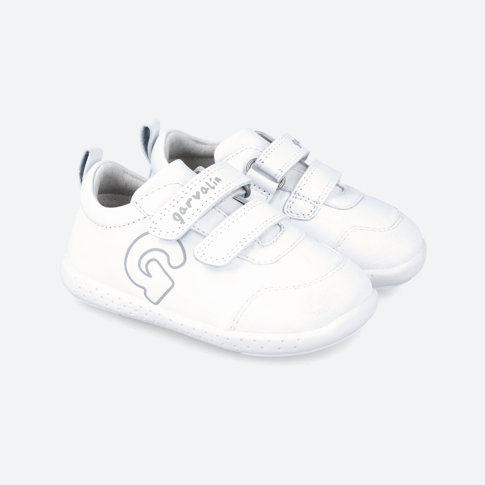 Zapatillas Deportivas Caminar Niños Garvalín 242324A Blancas Cierre Adherente 2/5