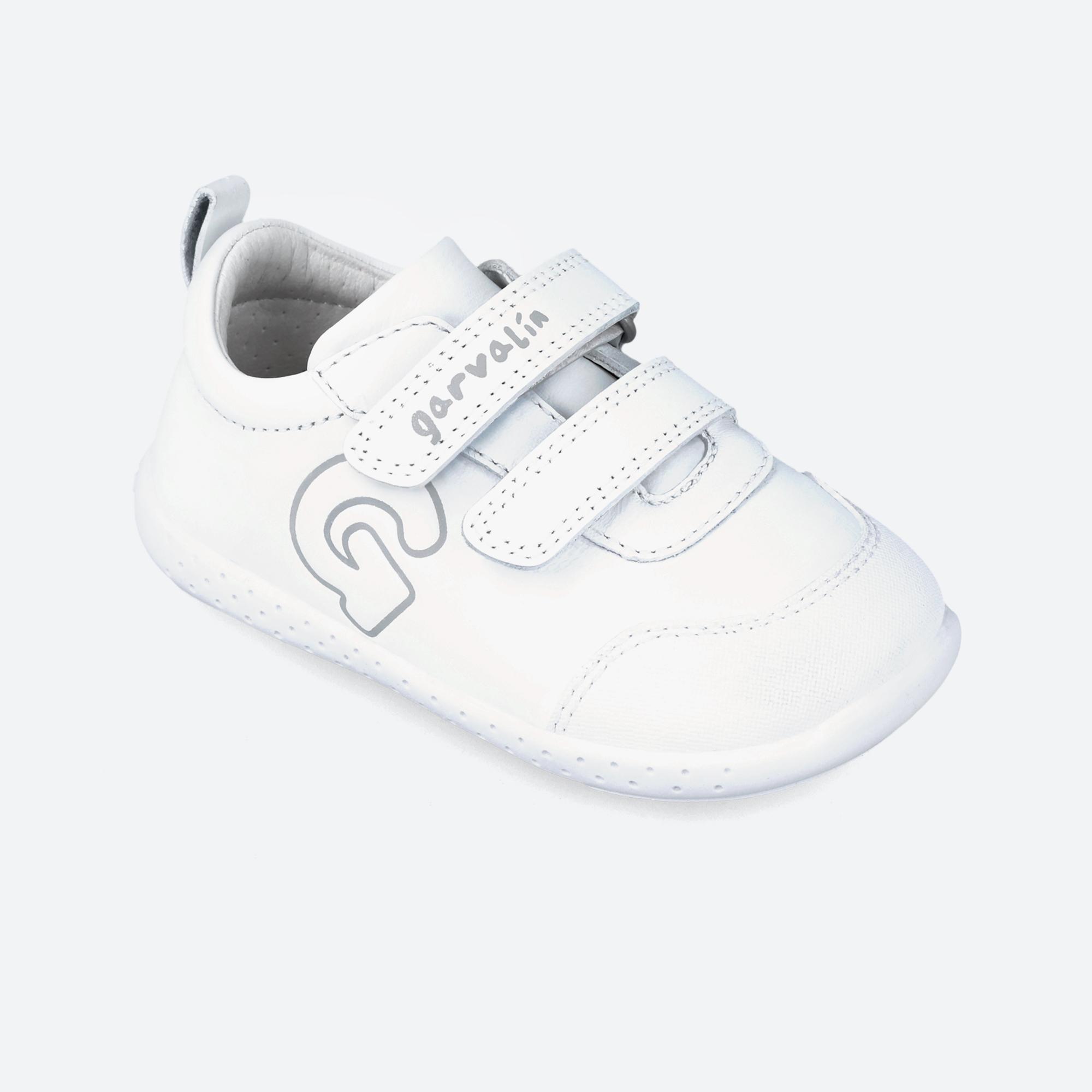 Zapatillas Deportivas Caminar Niños Garvalín 242324A Blancas Cierre Adherente 4/5