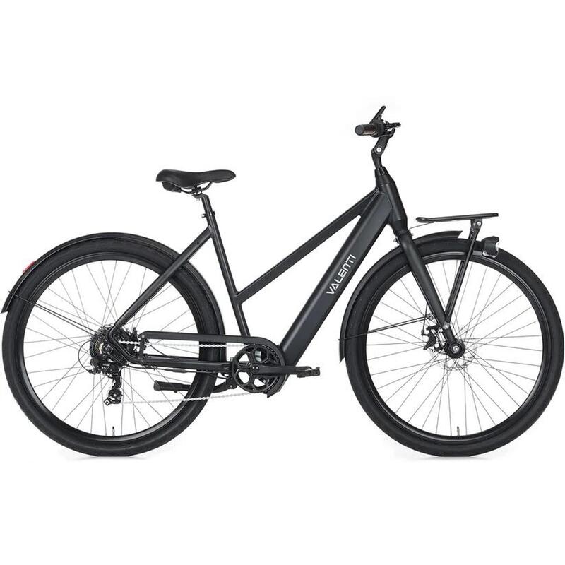 Valenti X5 Black Elektrische Damesfiets - Stadsfiets - 7 Versnellingen