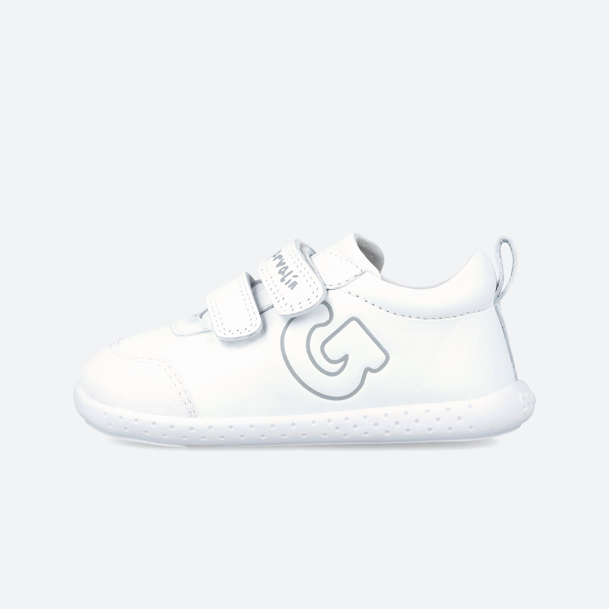 Zapatillas Deportivas Caminar Niños Garvalín 242324A Blancas Cierre Adherente 5/5