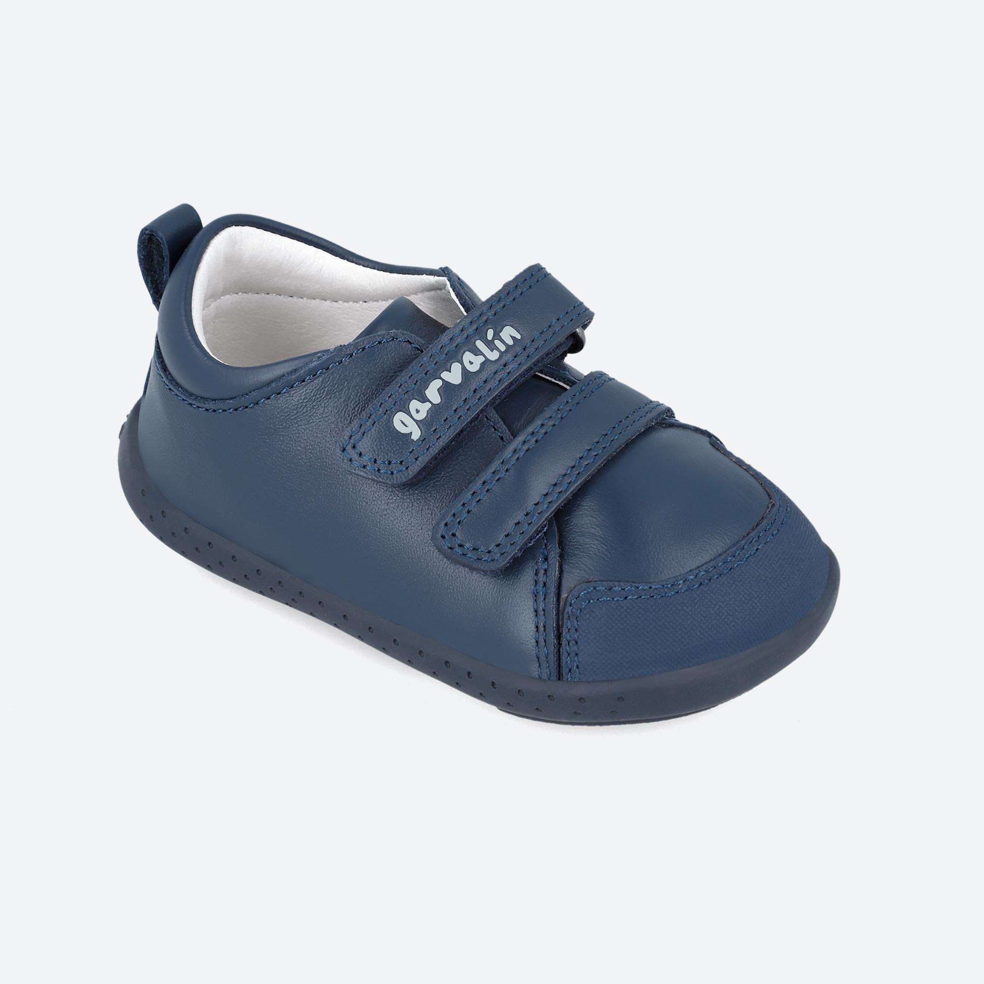 Zapatillas Deportivas Caminar Niños Garvalín 241300A Azules con Cierre Adherente 4/6