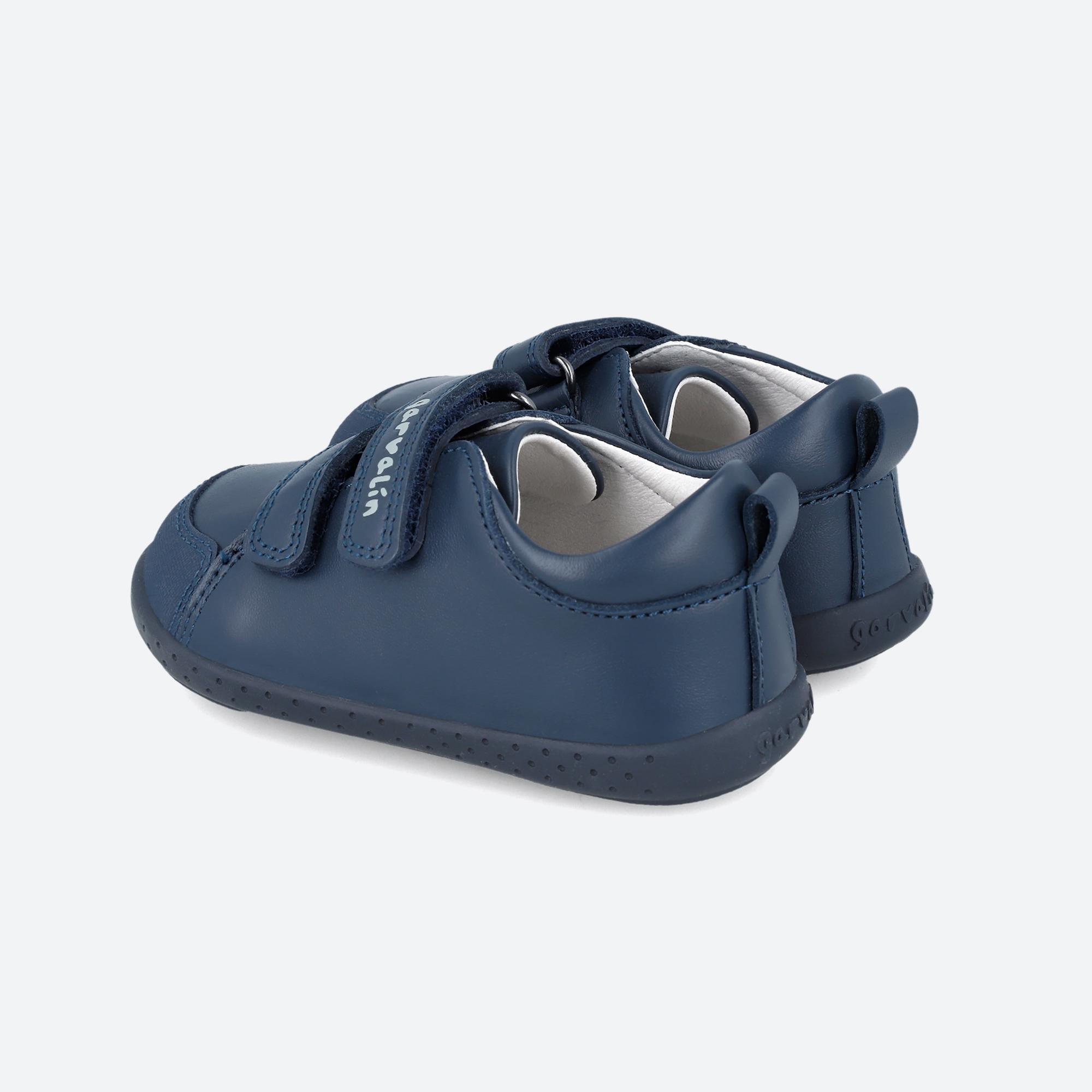 Zapatillas Deportivas Caminar Niños Garvalín 241300A Azules con Cierre Adherente 3/6