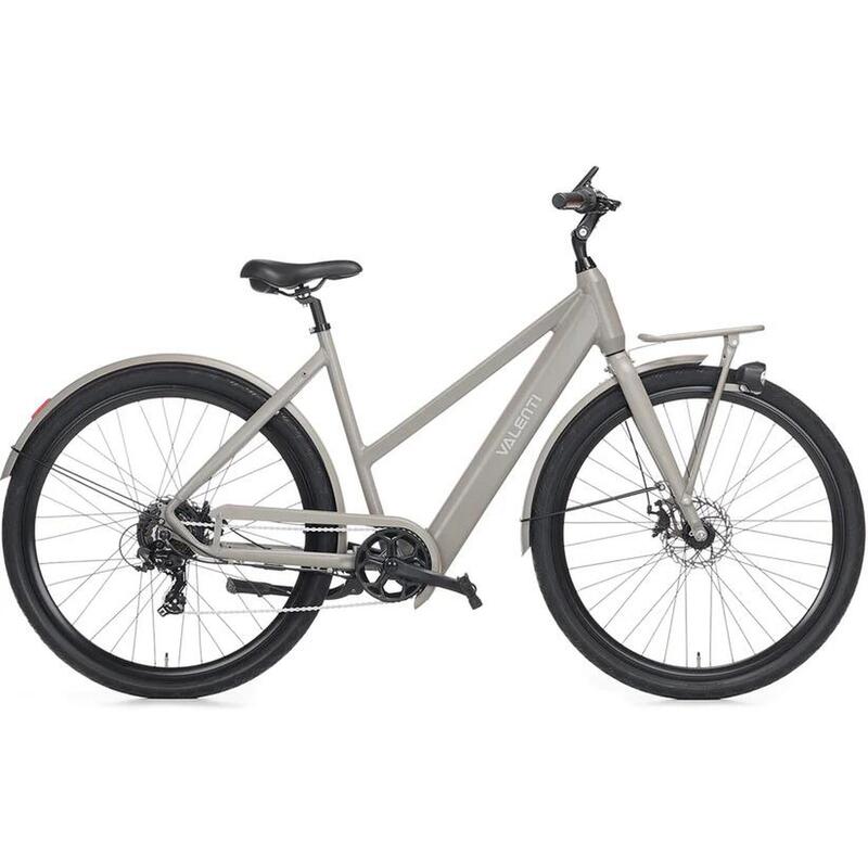 Valenti X5 Gray Elektrische Damesfiets - Stadsfiets - 7 Versnellingen