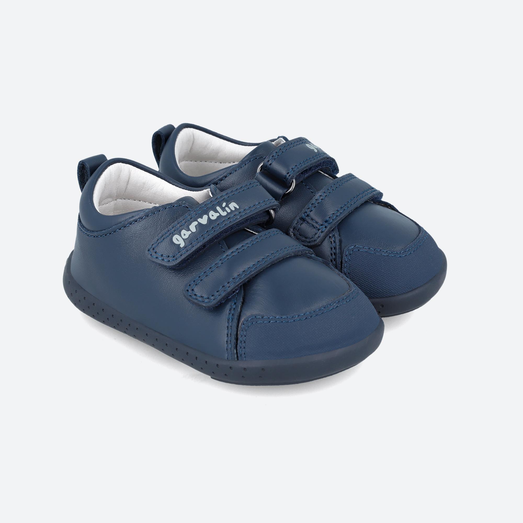 Zapatillas Deportivas Caminar Niños Garvalín 241300A Azules con Cierre Adherente 2/6