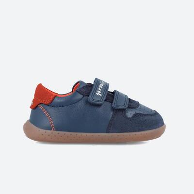 Zapatillas Deportivas Caminar Niños Garvalín 241302A Azules con Cierre Adherente