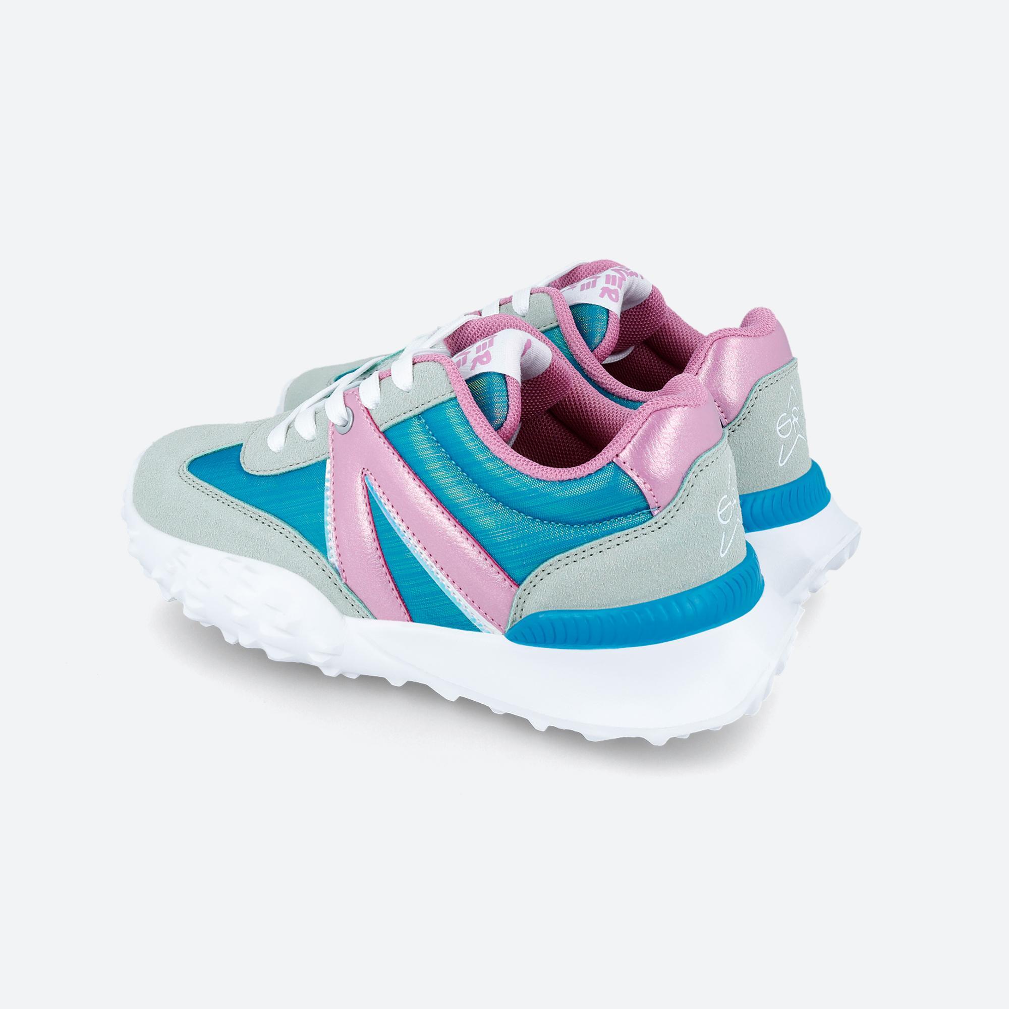 Zapatillas Deportivas Caminar Niños Garvalín 241810D Turquesa con Cordones 3/6