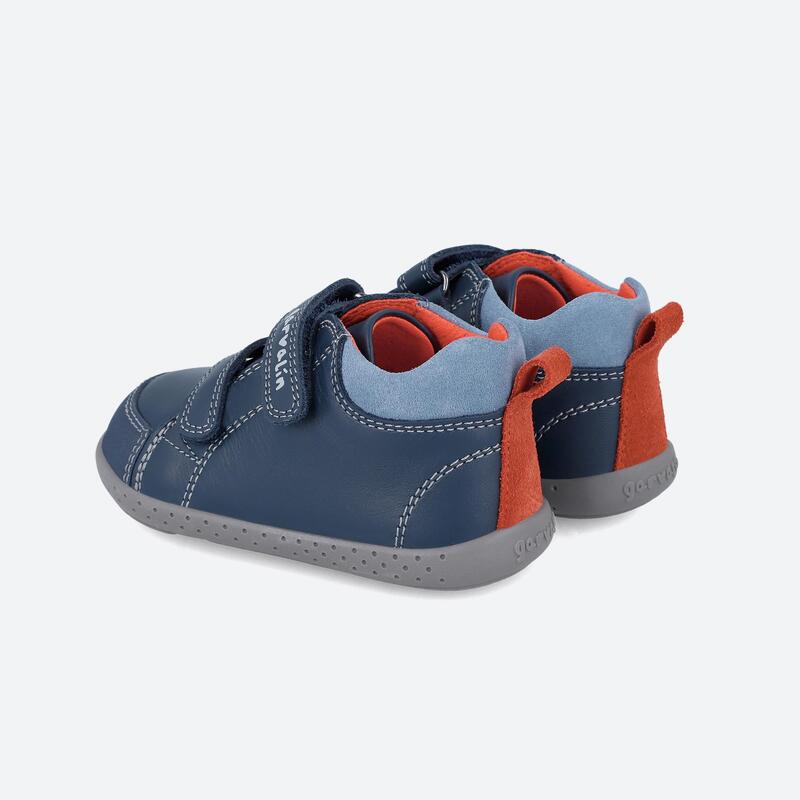 Zapatillas Deportivas Caminar Niños Garvalín 241301A Azules con Cierre Adherente