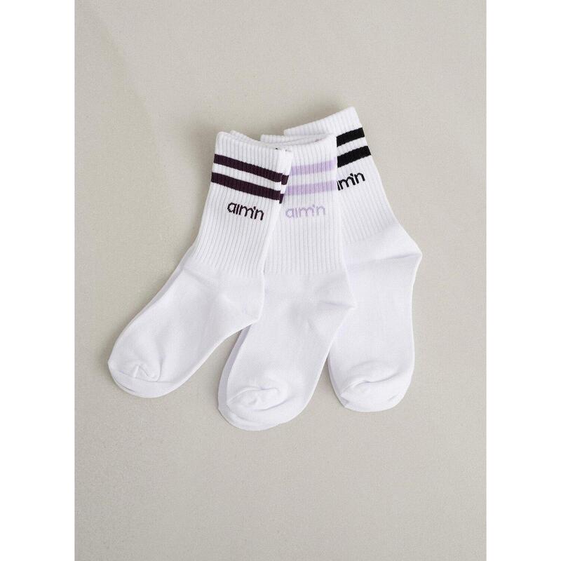 Pale Lavender Young Aim High Socks 3-pack