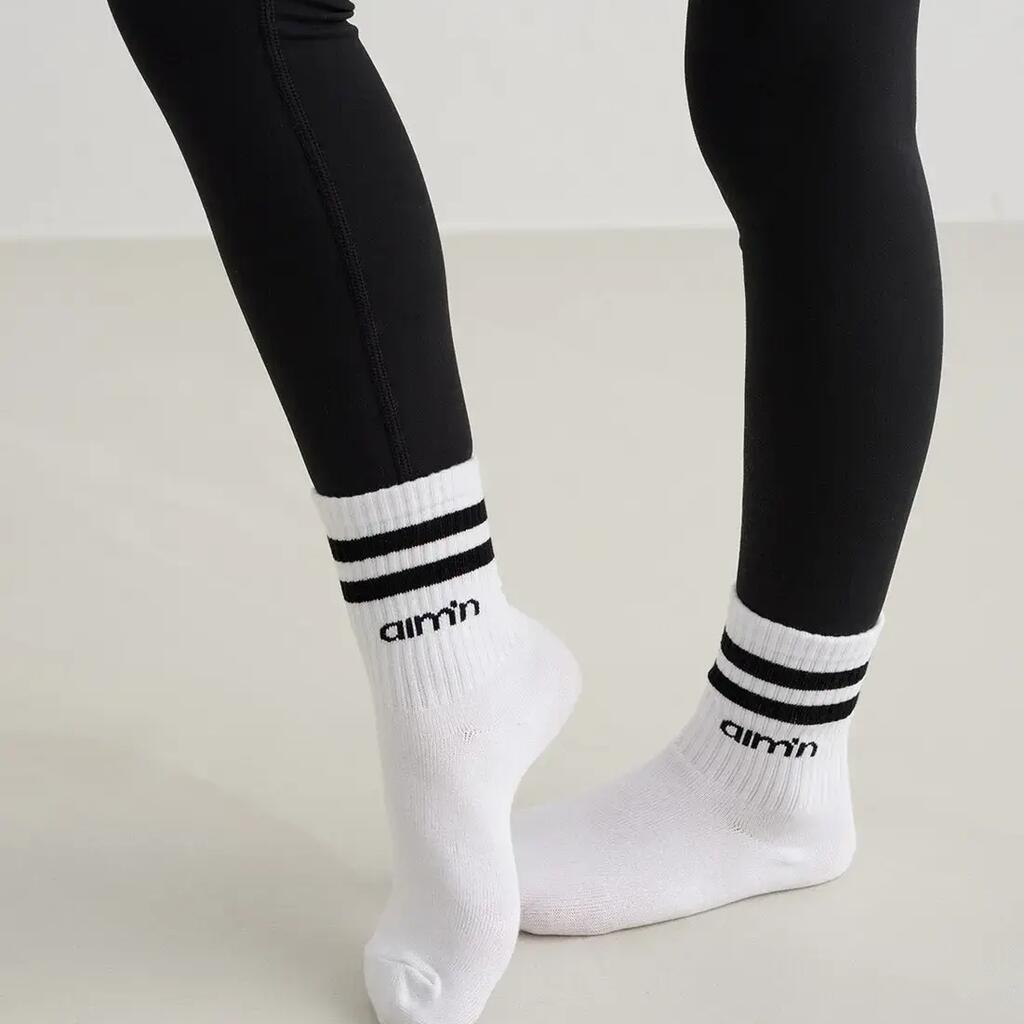 Kids' Socks Cotton-Blend Breathable 3-Pack Aim High Pale Lavender