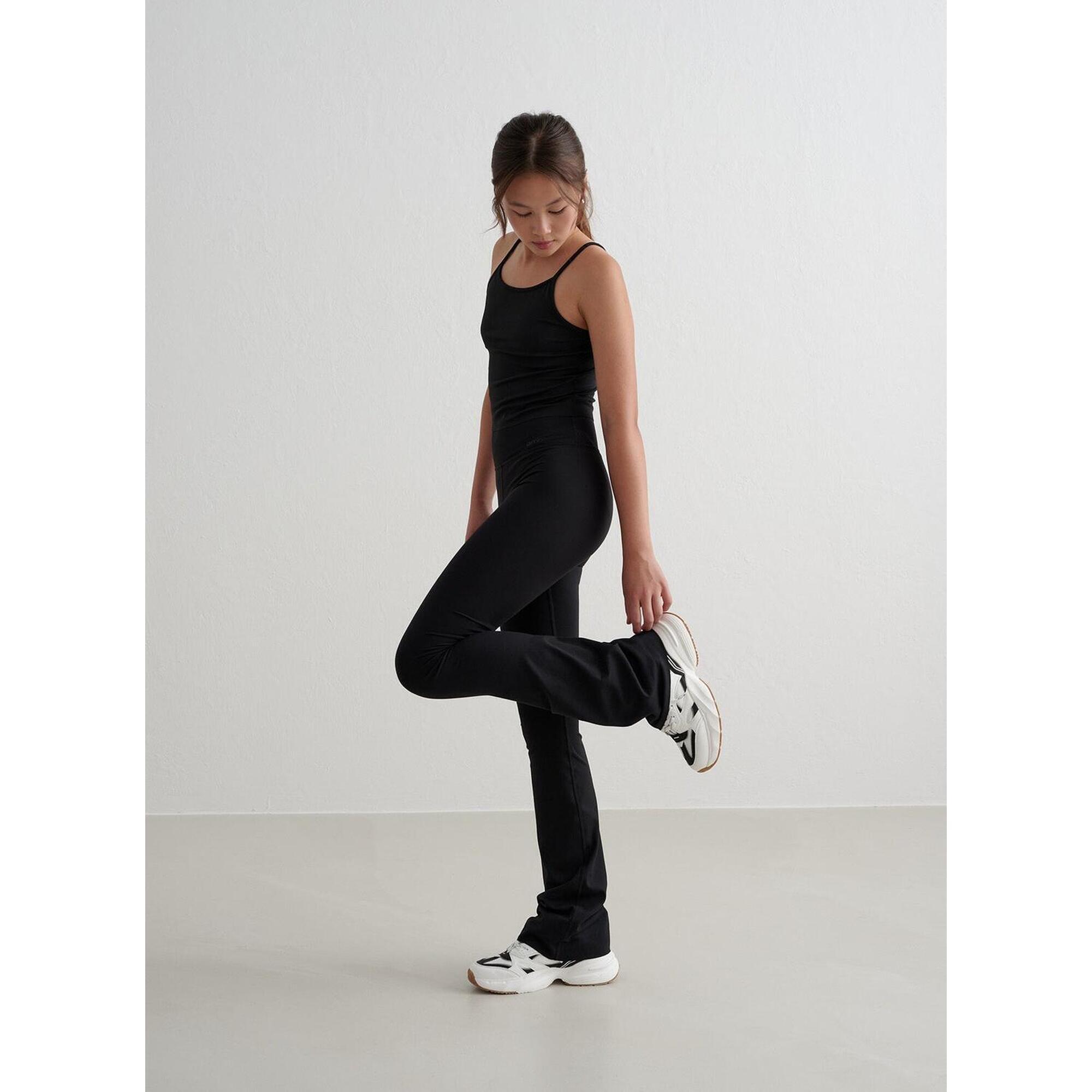 Aim'n - Fille Leggings Évasé Évacuation De L'Humidité Noir - Legging - Noir -  4 À 6 Ans - Decathlon