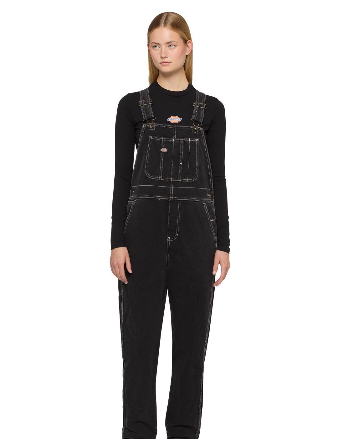 Pantalones cortos para Mujer Dickies Classic bib Negro 3/3
