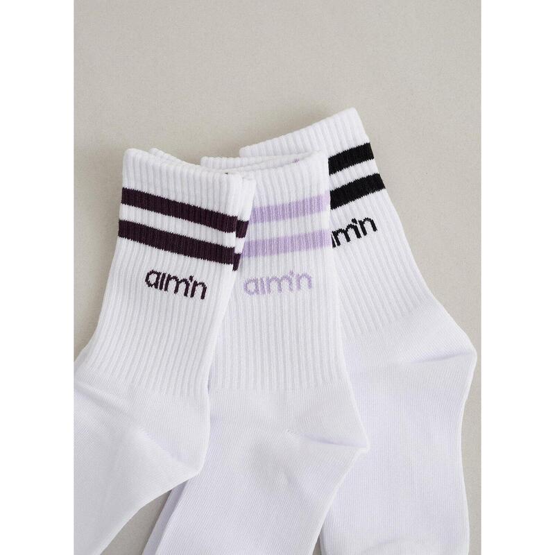 Pale Lavender Young Aim High Socks 3-pack