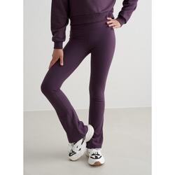 Leggings de yoga pour filles avec battement Évacuant l'humidité Violet foncé