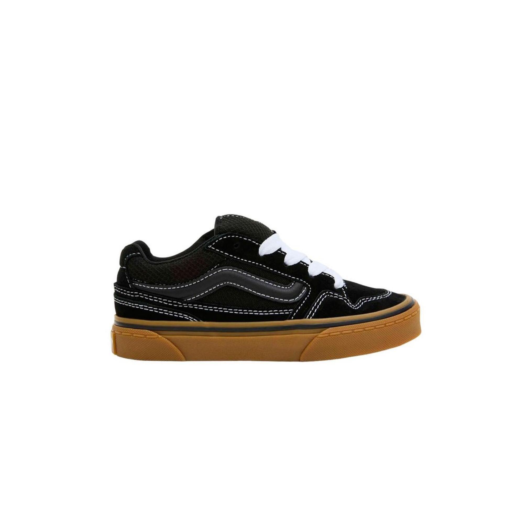 Vans - Chaussures Pour Enfant Vans Caldrone En Daim Noir - Chaussons - Noir - Decathlon