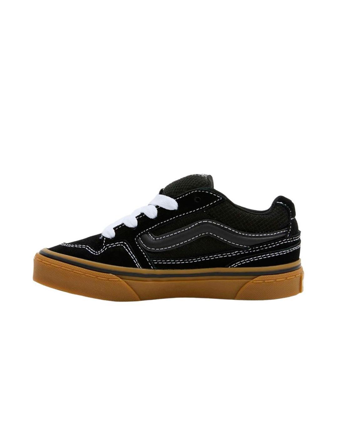 Chaussures pour enfant Vans Caldrone en daim noir 2/5