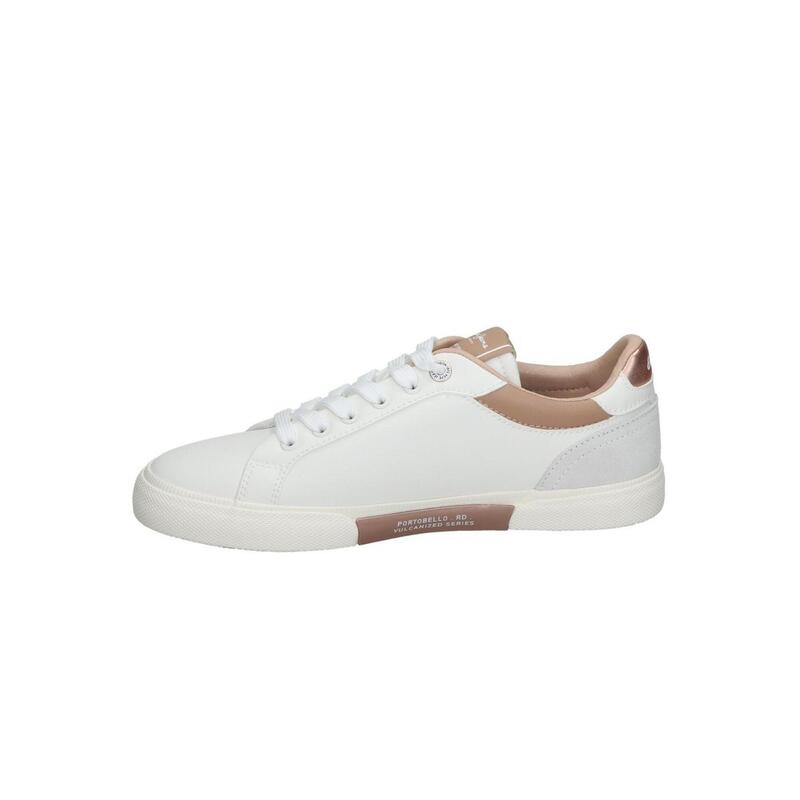 Chaussures pour femmes Pepe jeans Kenton court dorées blanches
