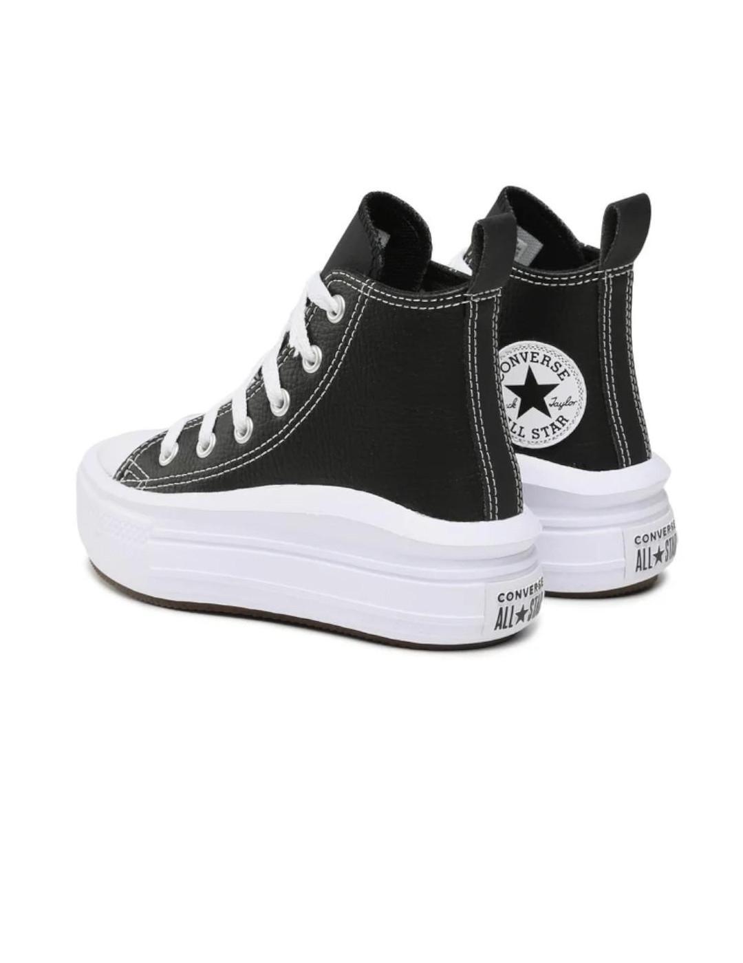 Zapatillas para Niño Converse  all star move leather Negro 3/4