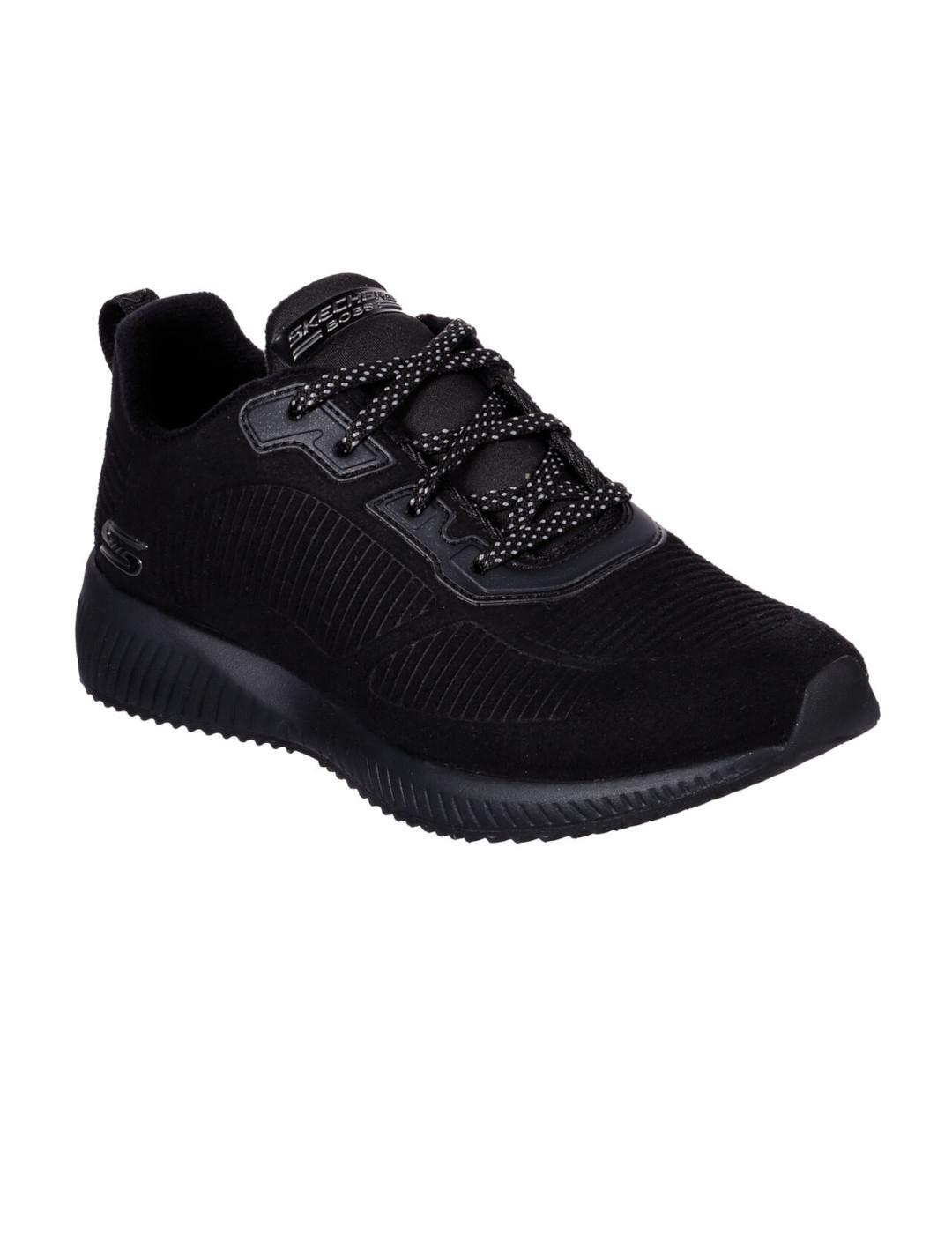 Scarpe da ginnastica da donna Skechers Bobs squad nere. 3/5