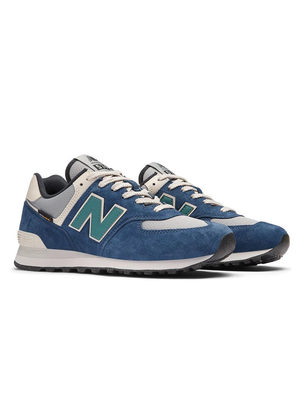 Scarpe da ginnastica uomo New Balance 574 blu 4/7