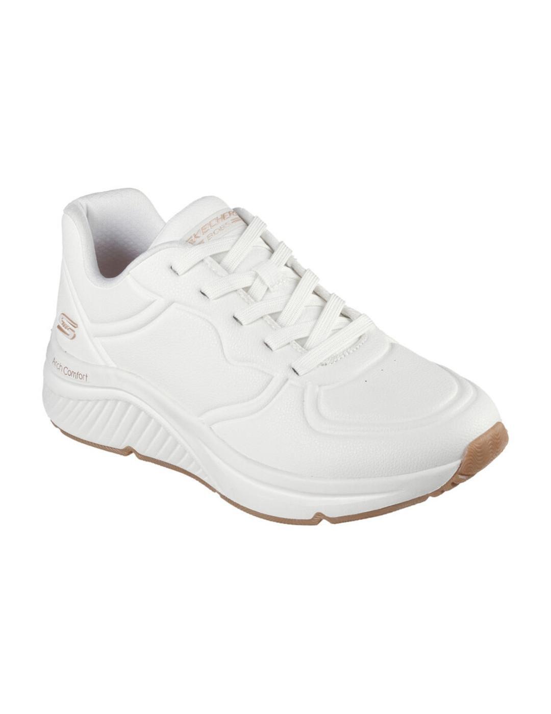 Zapatillas para Mujer Skechers  bobs arch confort Blanco 3/7