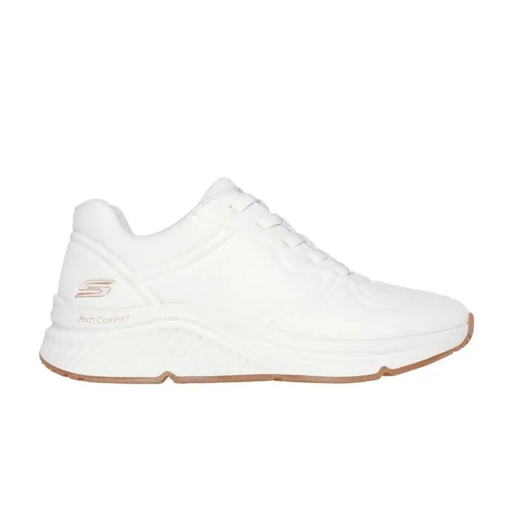 Chaussures pour femmes Skechers Bobs arch comfort à lien Blanc