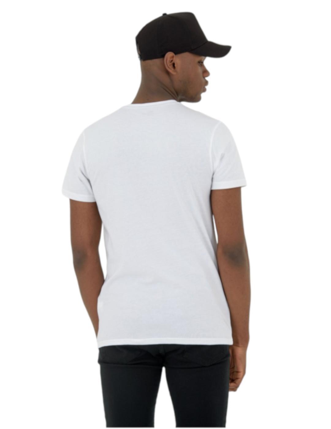 Camisas de polo para hombre de New era Regular Blanco. 2/5
