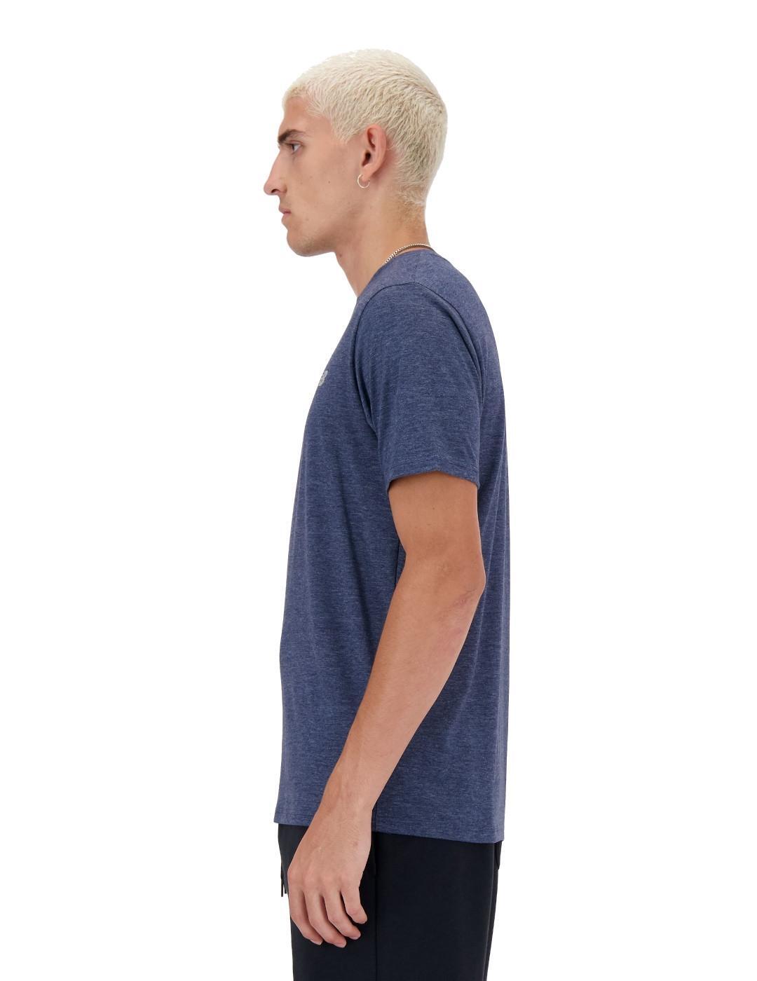 Camiseta de manga corta para Hombre New balance Mt41070 Azul 3/3